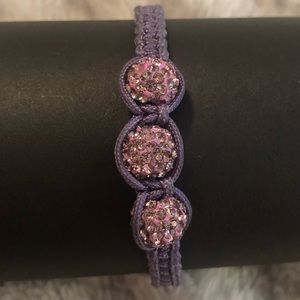 Purple Shamballa Bracelet